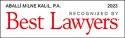 Aballi Milne Kalil, P.A. is recognized by Best Lawyers.